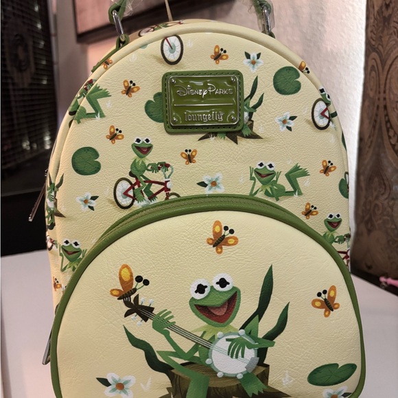Disney Parks Exclusive Loungefly Kermit Mini Backpack - Picture 1 of 4